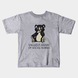 Vaguely aware of social norms Kids T-Shirt